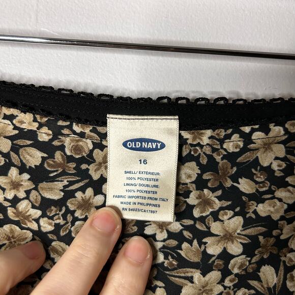 Old Navy Y2K Womens Floral Forest Fairy Midi Skirt Size 16 Brown Goblincore - Picture 6 of 6